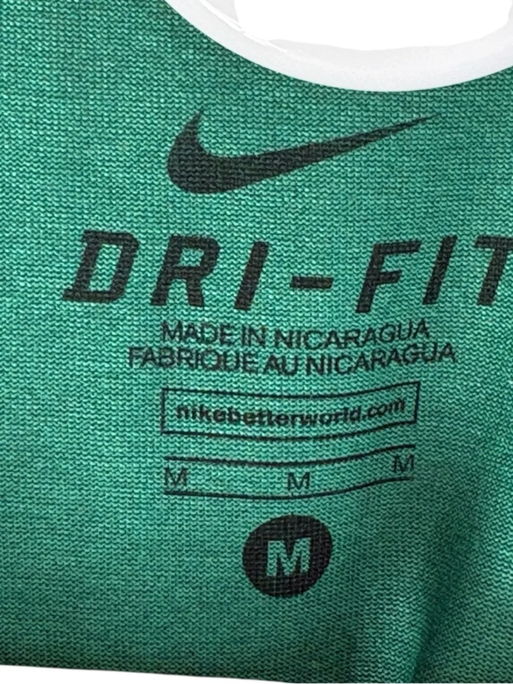 Nike Dri-Fit Green Tee Shirt Mens Size Medium